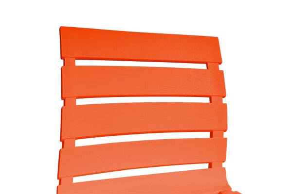 PONZA Stapelstuhl orange Kunststoff
