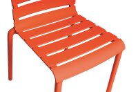 PONZA Stapelstuhl orange Kunststoff