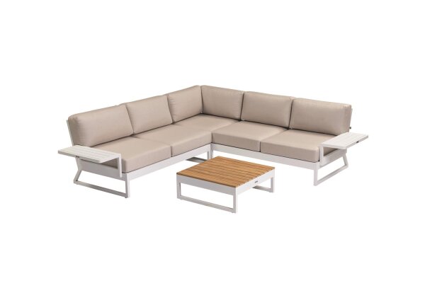 OCEAN SKID Plattform Eckset weiß matt / linen chalk