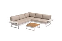 OCEAN SKID Plattform Eckset weiß matt / linen chalk