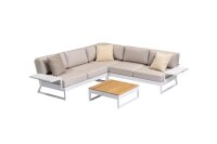 OCEAN SKID Plattform Eckset weiß matt / linen chalk