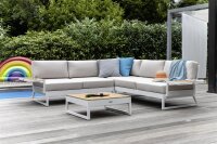 OCEAN SKID Plattform Eckset weiß matt / linen chalk