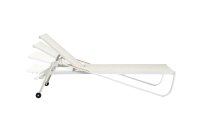 DIAMOND Stapelliege weiss mattt/beige/teak