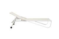 DIAMOND Stapelliege weiss mattt/beige/teak