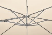 VARIOFLEX Ampelschirm 300x300cm, Des.040 ecru - der...