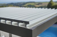 Pergola 5,50 x 3,50m dunkelgrau-metallic / silber-metallic