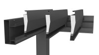 Pergola 5,50 x 3,50m dunkelgrau-metallic / silber-metallic