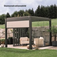 Sonnenschutzrollo 3,50 m elektrisch dunkelgrau-metallic...