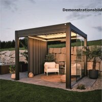 LED-Beleuchtung warmweiß umlaufend zu Pergola 5,50 x 3,50m