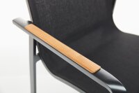 DIAMOND Stapelsessel nl anthrazit/charcoal/teak