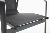 KETTLER DIAMOND Stapelsessel nl anthrazit/charcoal/teak