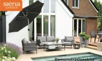 ROCK Lounge Set 4-tlg. mitTisch 120x70 anth./Teak/Rope...