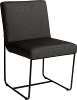 MIA Dining - Set 4-tlg. Sessel  schwarz matt / seidenschwarz