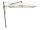 SOMBRANO® S+ 350x350cm, Des.158 off white/anthrazit - Ingenieurskunst für 360° Schatten (ohne Befestigung)