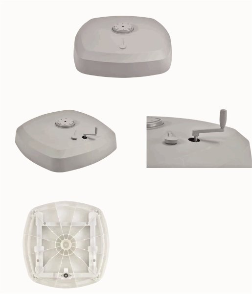 Suncomfort by Glatz Roll Base MaxiSockel Suncomfort by Glatz Roll Base Maxi bis zu 120kg (ohne Füllmaterial)