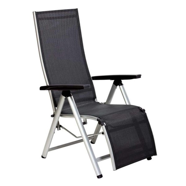 KETTLER CIRRUS Silver-Line Relaxsessel XL silber/anthrazit-grau (extra hoch)