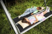 PARADISO Hollywoodschaukel weiß matt/ beige