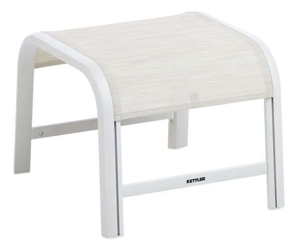 MEMPHIS Hocker weiß matt / beige