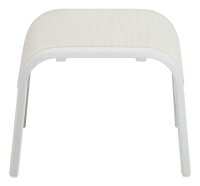 MEMPHIS Hocker weiß matt / beige