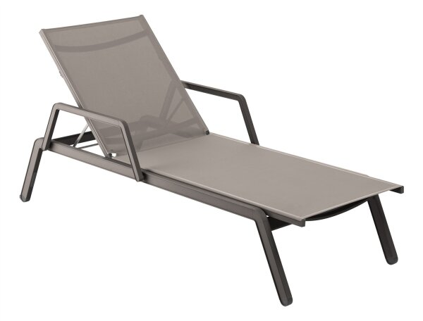LATITUDE Rollliege mit Armlehne taupe/taupe