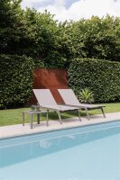 LATITUDE Beistelltisch taupe 50x50x38cm