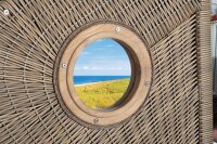 Strandkorb Rustikal 295 Plus Teak Cosy 2-sitzer 3/4 Liegemodell antik-braun/1238