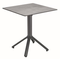 MILANO Klapptisch 70x70 cm anth. / volcano smoke HPL standard