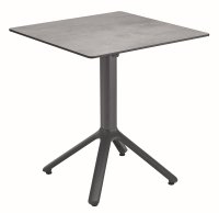 Solpuri MILANO Klapptisch 70x70 cm anth. / volcano smoke HPL standard