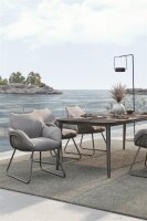 CHILL DiningSessel  anthrazit /incl. Sitz-/Rückenpolster bombay light-grey