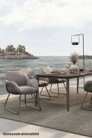 CHILL DiningSessel  anthrazit /incl. Sitz-/Rückenpolster bombay light-grey
