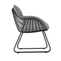 Solpuri CHILL DiningSessel  anthrazit /incl. Sitz-/Rückenpolster bombay light-grey
