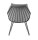 CHILL DiningSessel  anthrazit /incl. Sitz-/Rückenpolster bombay light-grey
