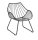 Solpuri CHILL DiningSessel  anthrazit /incl. Sitz-/Rückenpolster bombay light-grey