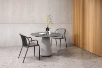 MOOD Stapelsessel anthrazit incl. Sitzkissen anthrazit