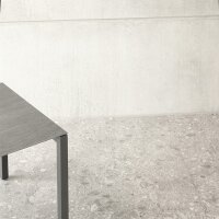 CLASSIC Ausziehtisch "turn+extend" 160/220 x100 cm anthrazit / Keramik brick grey