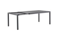 CLASSIC Ausziehtisch "turn+extend" 160/220 x100 cm anthrazit / Keramik brick grey