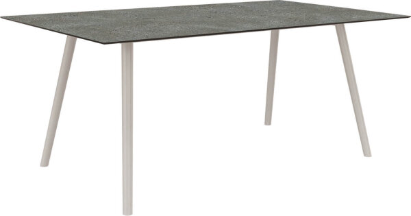 INTERNO Tisch 180x100 cm greige / flint (Rundrohr)