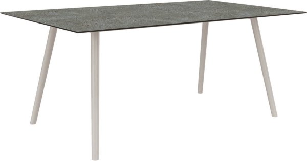 Stern INTERNO Tisch 180x100 cm greige / flint (Rundrohr)