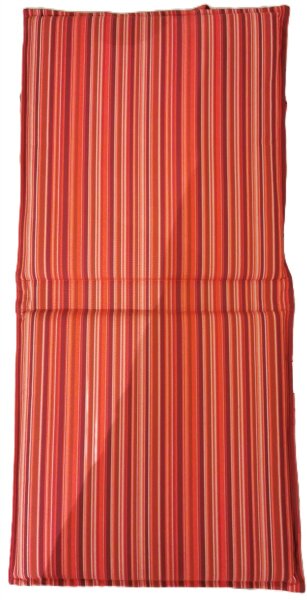 Auflage VARIO red Stripes wetterfest Mittellehner  Einzelstück - Ausstellungsstück