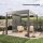 Biohort Lamellenseitenwand 3,50 m mit Abschlussblende dunkelgrau-metallic manuelle Bedienung zu Pergola