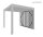 Lamellenseitenwand 3,50 m mit Abschlussblende dunkelgrau-metallic manuelle Bedienung zu Pergola
