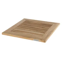 Matahari Columbus 1-Säulengestell 80x80 cm edelstahl/teak klappbar