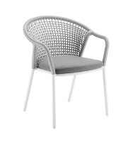 JOOY 5-tlg. Set Stapelsessel  white /white-grey incl....