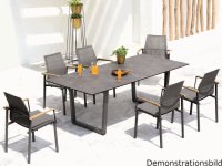 Zebra FELIX Stapelsessel alu graphite/midnight grey mit recycl.Teakarmlehnen