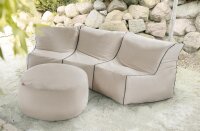 PIECE mit Zipper Plus stone grey Outdoor-Lounge wetterfest
